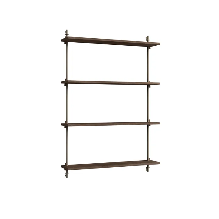Wall Shelving væghylde - Røget eg-warm grey, 92×115×17,5 cm, WS.115.1 - MOEBE