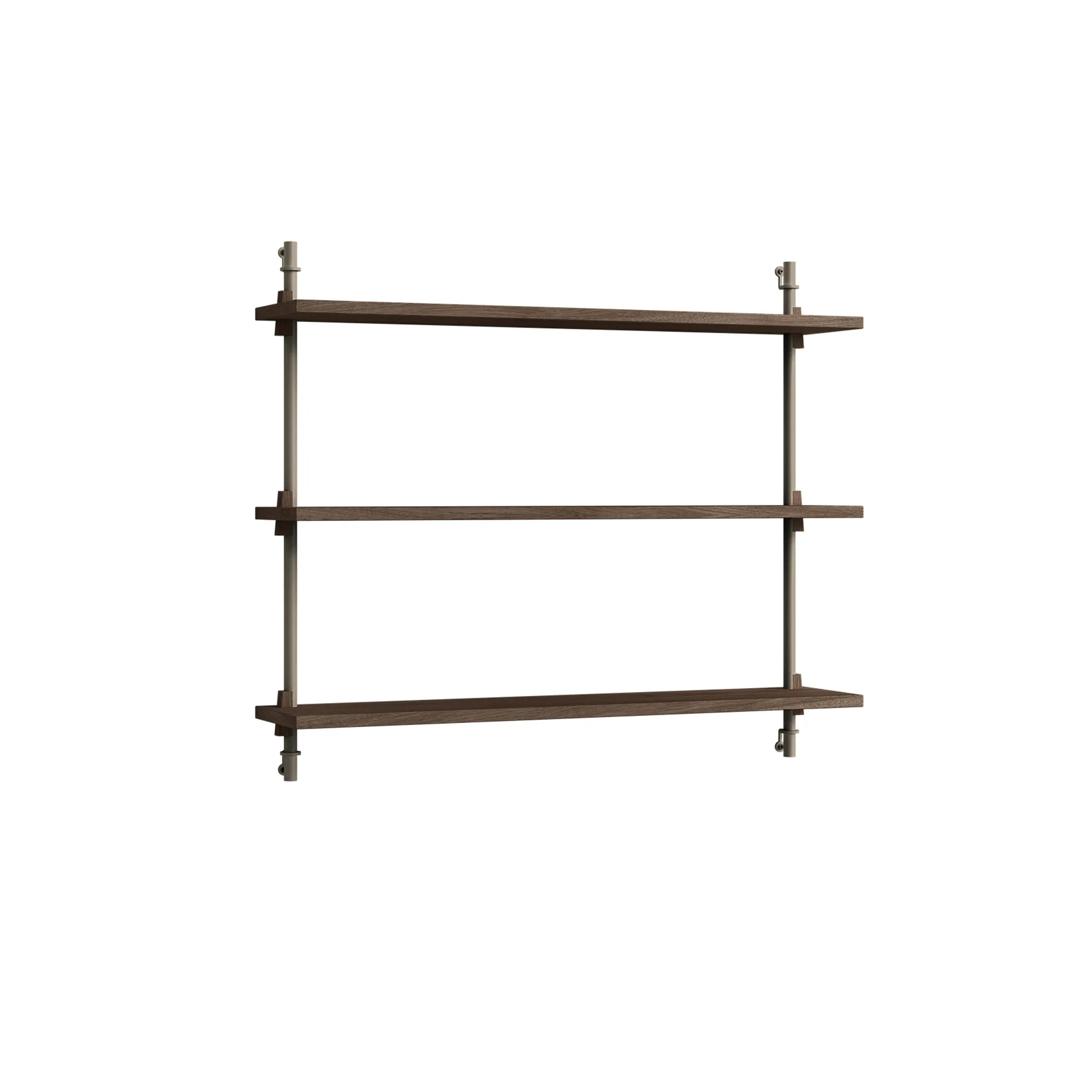 Wall Shelving væghylde, Røget eg-warm grey, 92x65x17,5 cm, WS.65.1 MOEBE