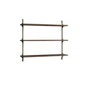 Wall Shelving væghylde - Røget eg-warm grey, 92x65x17,5 cm, WS.65.1 - MOEBE