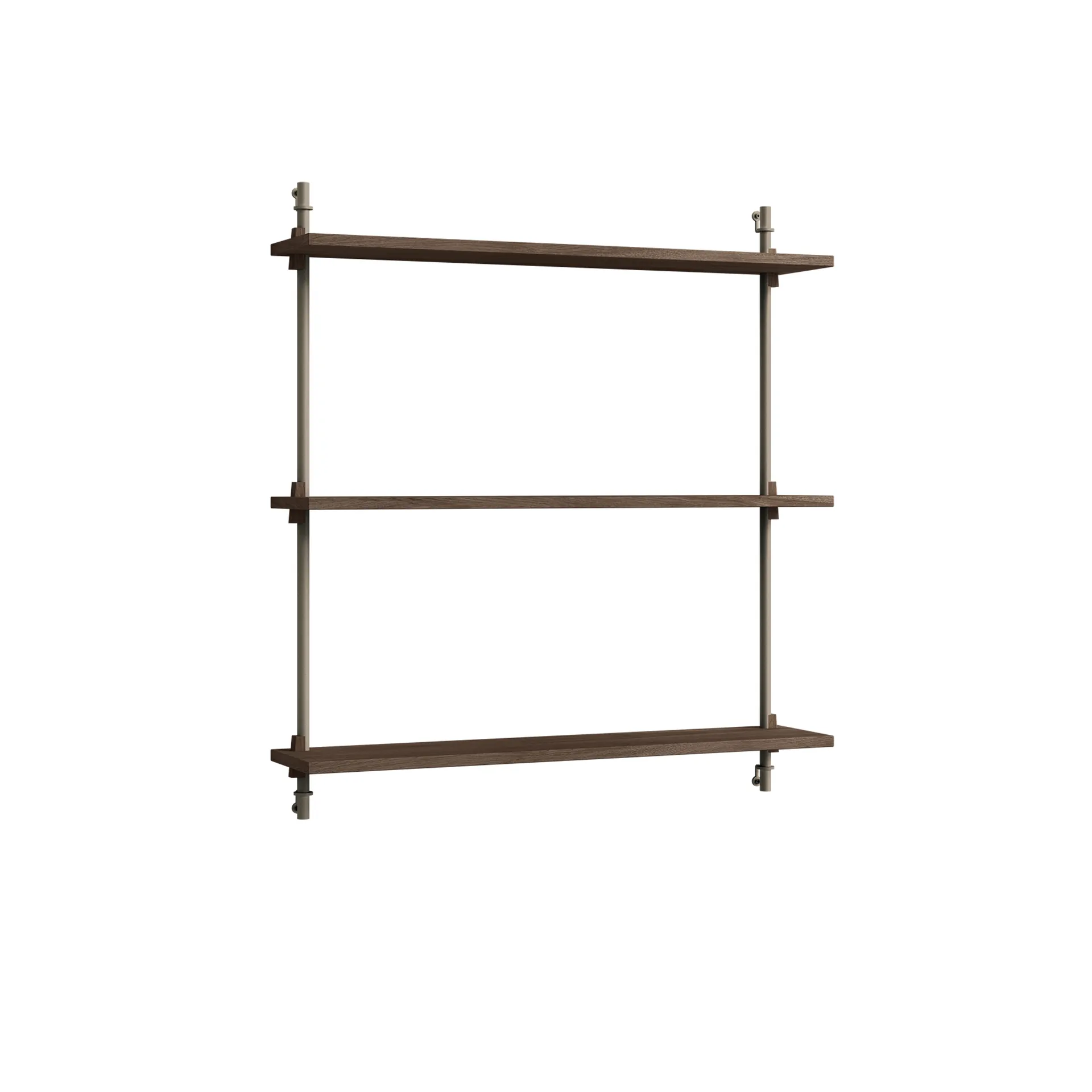 Wall Shelving væghylde, Røget eg-warm grey, 92x85x17,5 cm, WS.85.1 MOEBE