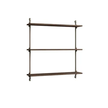 Wall Shelving væghylde - Røget eg-warm grey, 92x85x17,5 cm, WS.85.1 - MOEBE