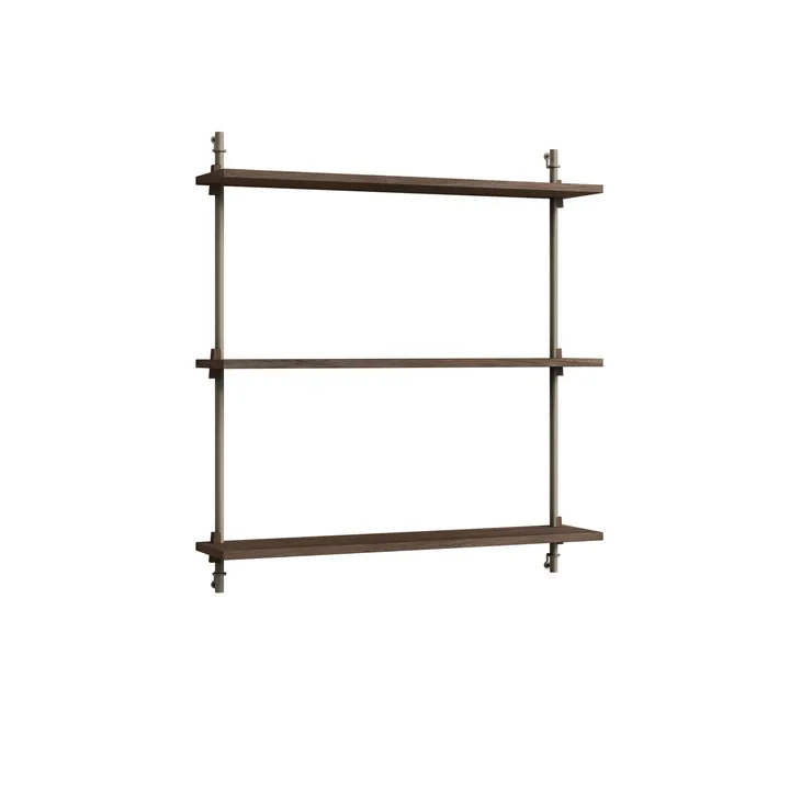 Wall Shelving væghylde - Røget eg-warm grey, 92x85x17,5 cm, WS.85.1 - MOEBE