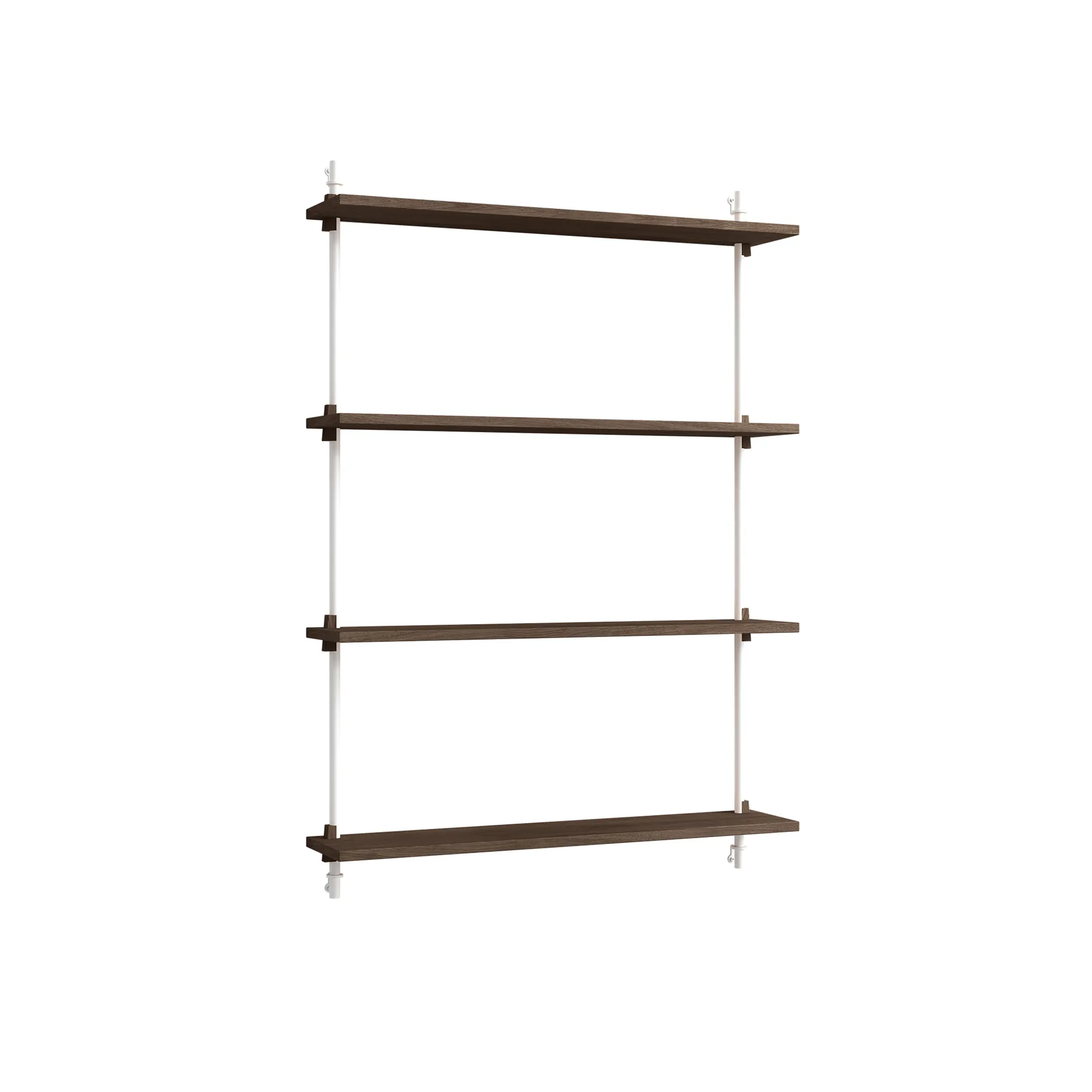 Wall Shelving væghylde, Røget eg-white, 92×115×17,5 cm, WS.115.1 MOEBE