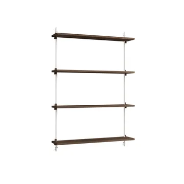 Wall Shelving væghylde - Røget eg-white, 92×115×17,5 cm, WS.115.1 - MOEBE