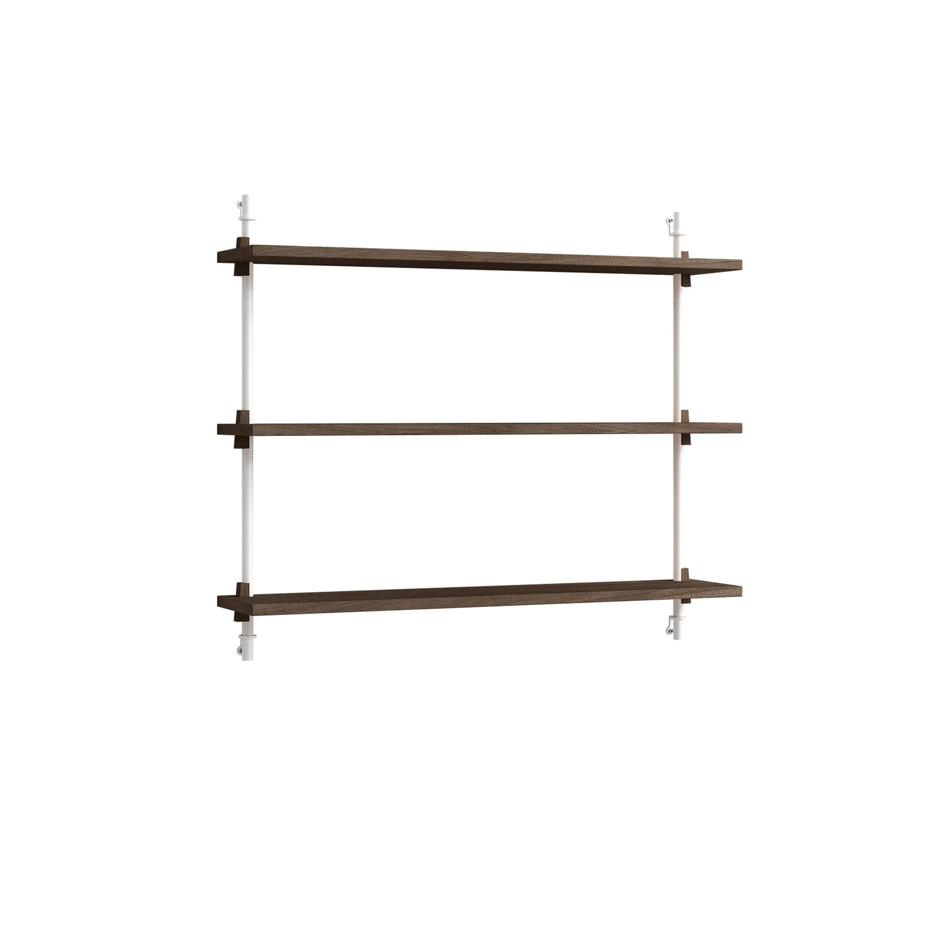 Wall Shelving væghylde, Røget eg-white, 92x65x17,5 cm, WS.65.1 MOEBE