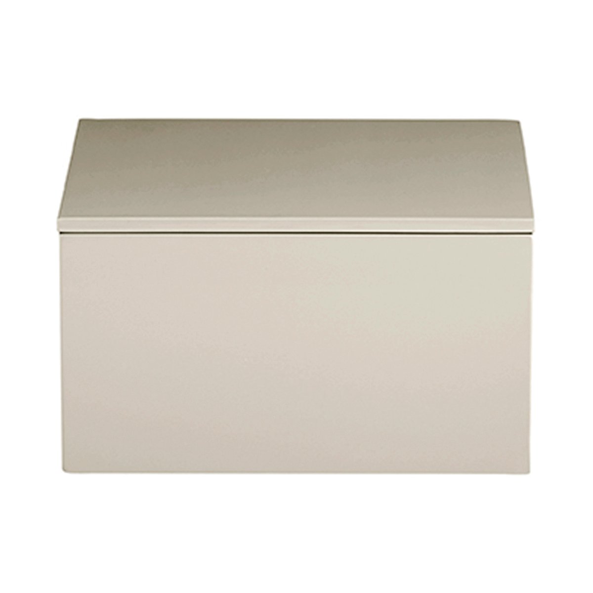 Mojoo Lux lakeret opbevaringsboks 19x19x10,5 cm Latte