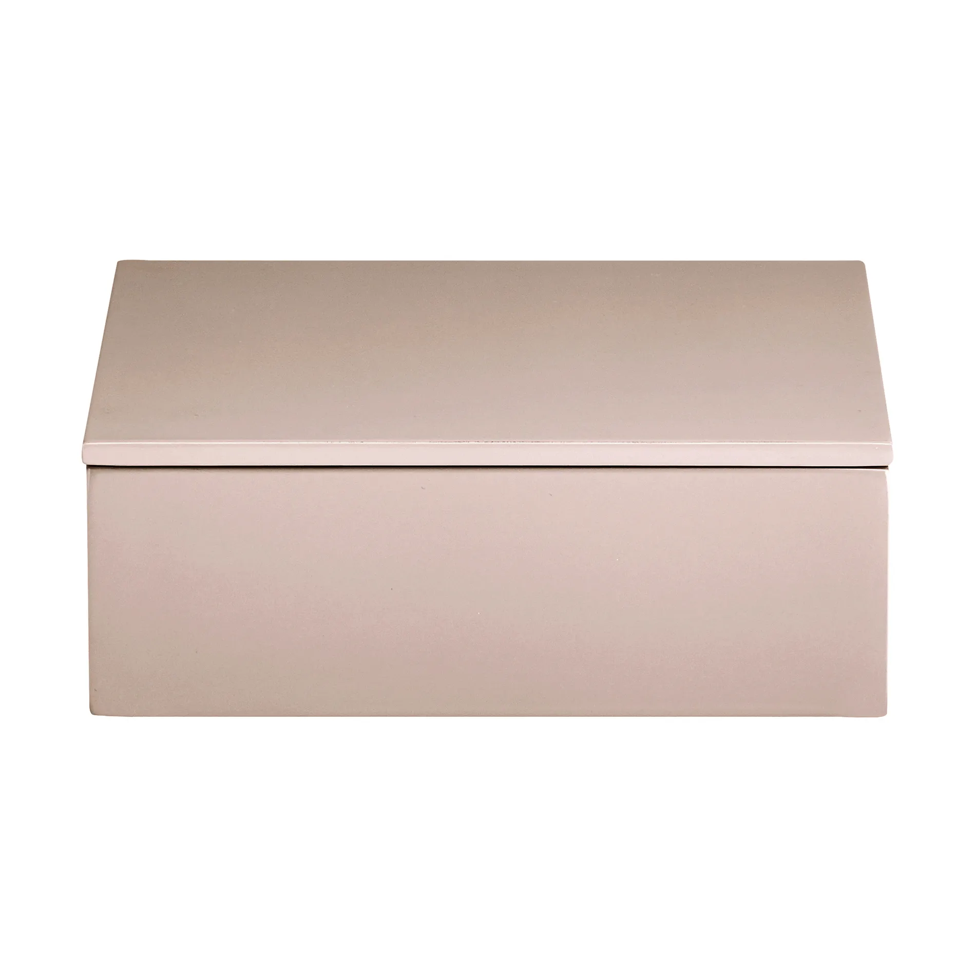 Lux lakeret opbevaringsboks 19x19x7 cm, Powder rose Mojoo