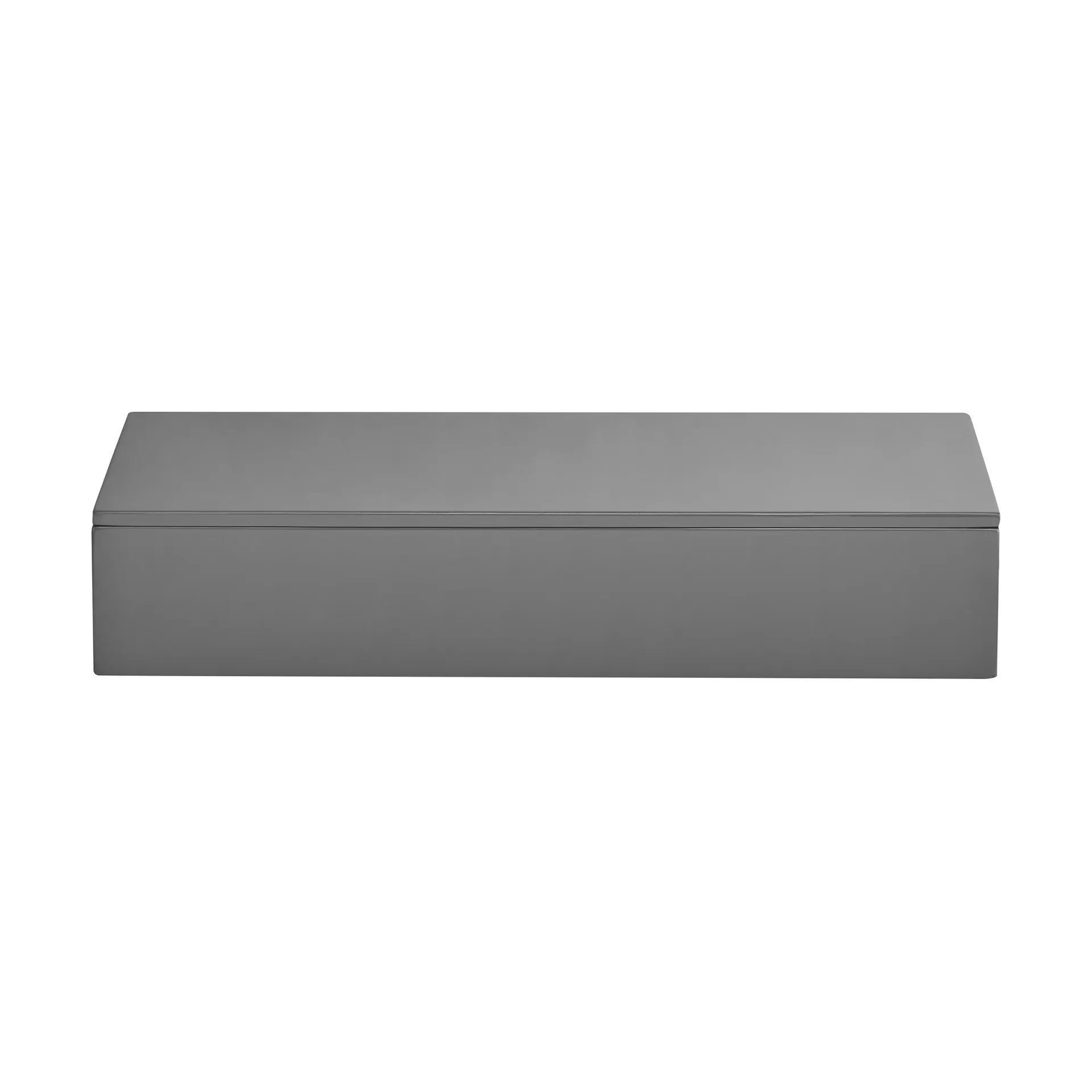 Lux lakeret opbevaringsboks 38x19x7 cm, Antracit Mojoo