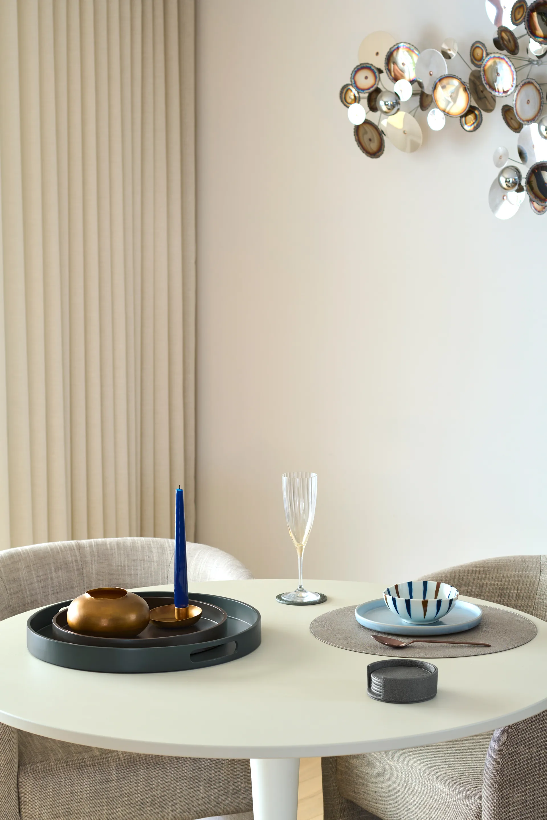 Sting glasunderlag Ø12 cm 6-pak, Antracit Mojoo