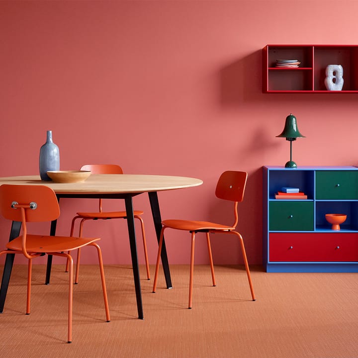 Kevi 2060 stol, pine understel i lak bejdset ask Montana