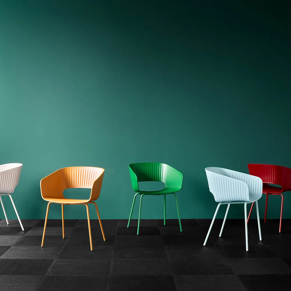 Marée 401 stol, oat158, pulverlakeret metal Montana