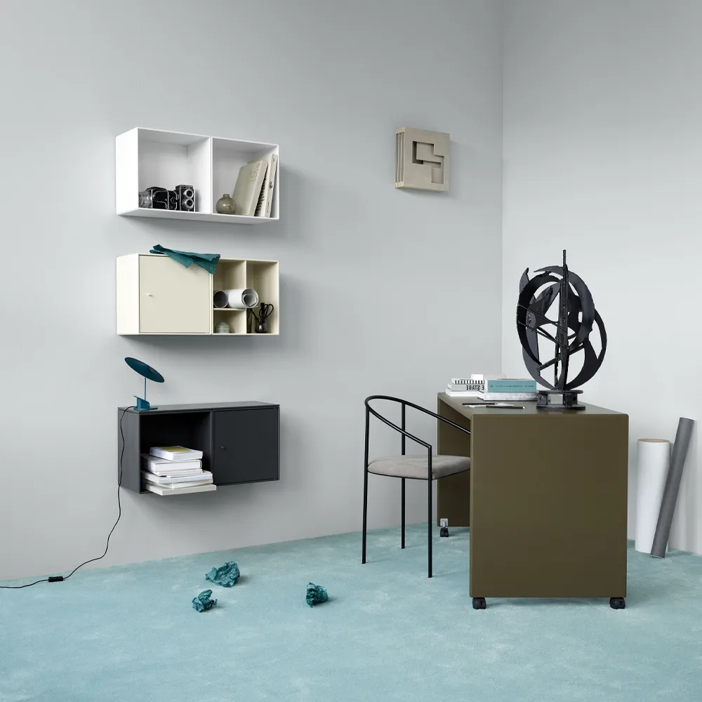 Montana Mini 1103 hyldemodul, anthracite 04, med låge Montana