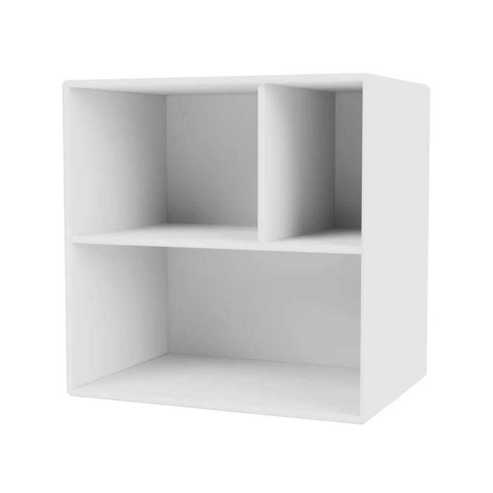 Montana Mini 1302 hyldemodul, new white 101, med hylder Montana