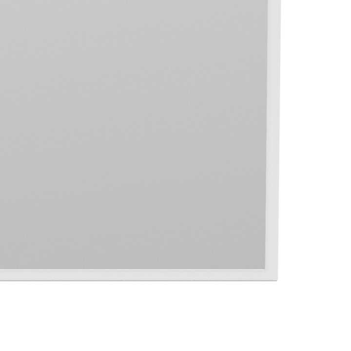 Montana rektangulært spejl 69,6x105 cm - White - Montana
