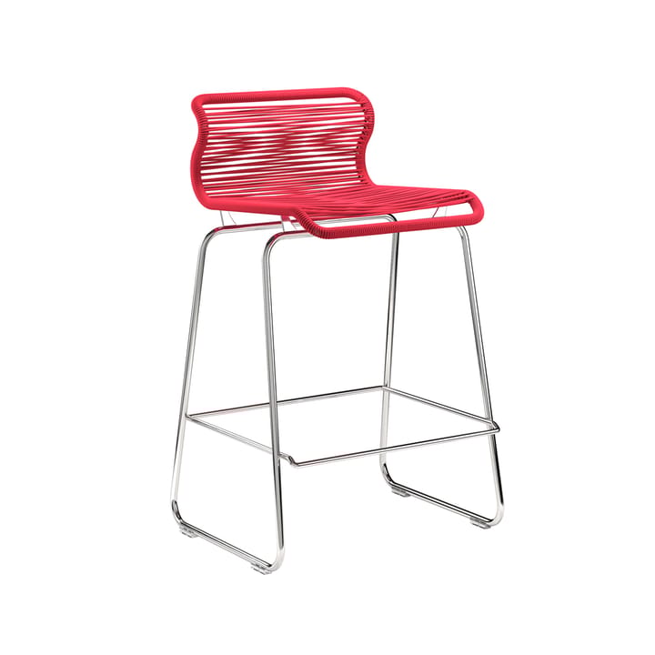Panton One kitchen barstol - scarlett, rustfrit stål - Montana