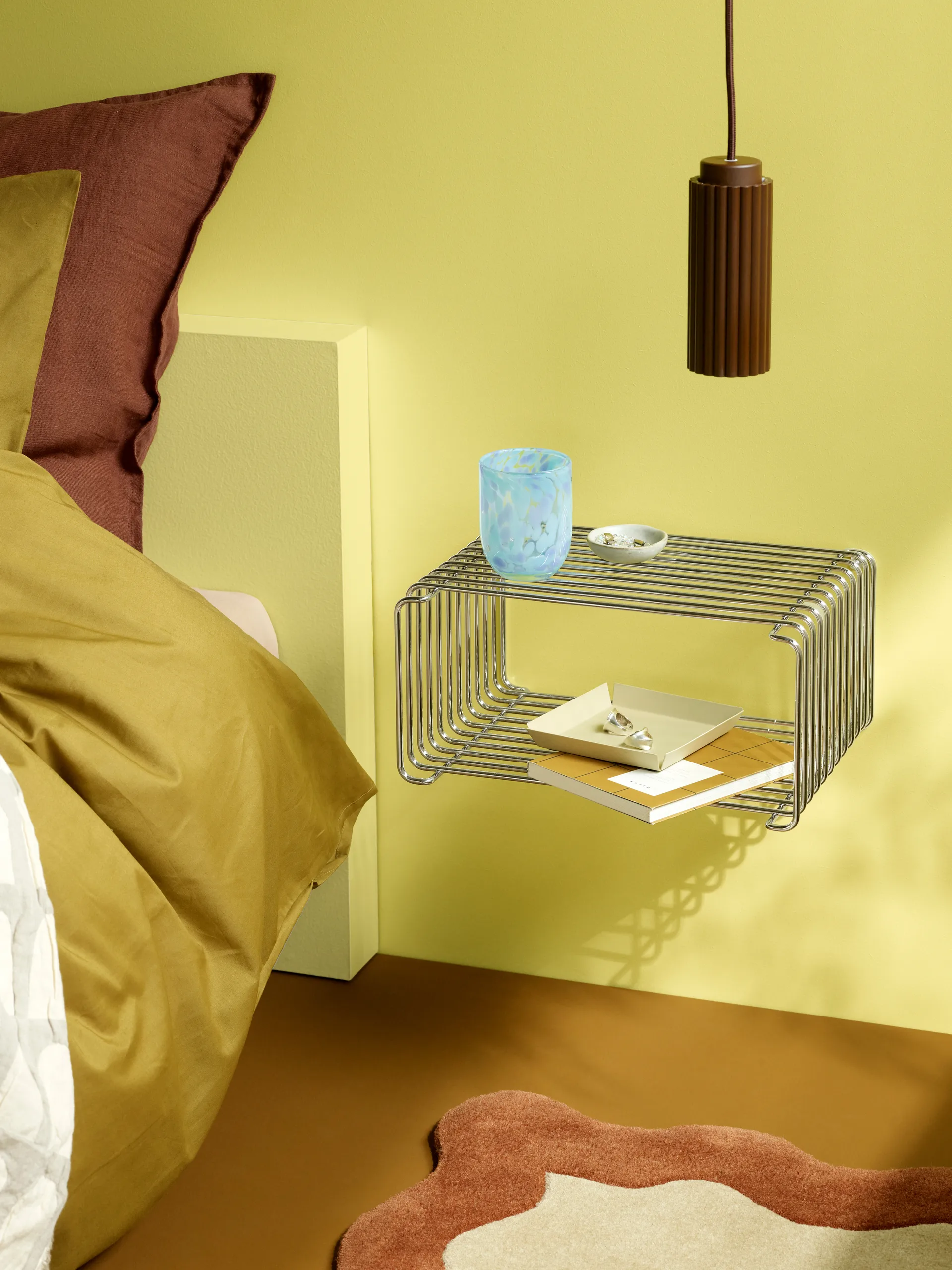 Panton Wire Half Height hylde 34,8x17,2x25,7 cm, Chrome Montana