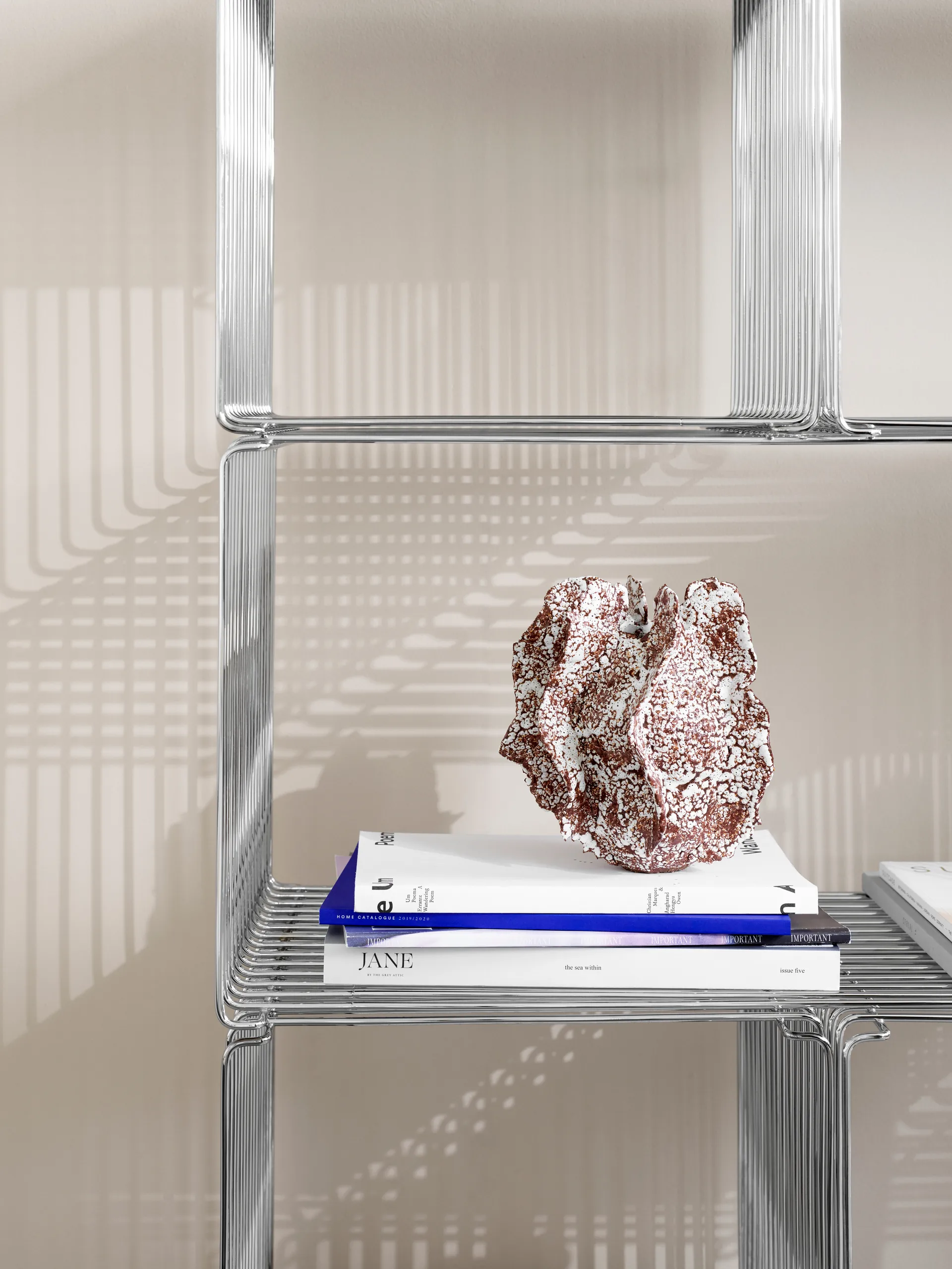 Panton Wire Single hylde 34,8x34,8x34,8 cm, Chrome Montana