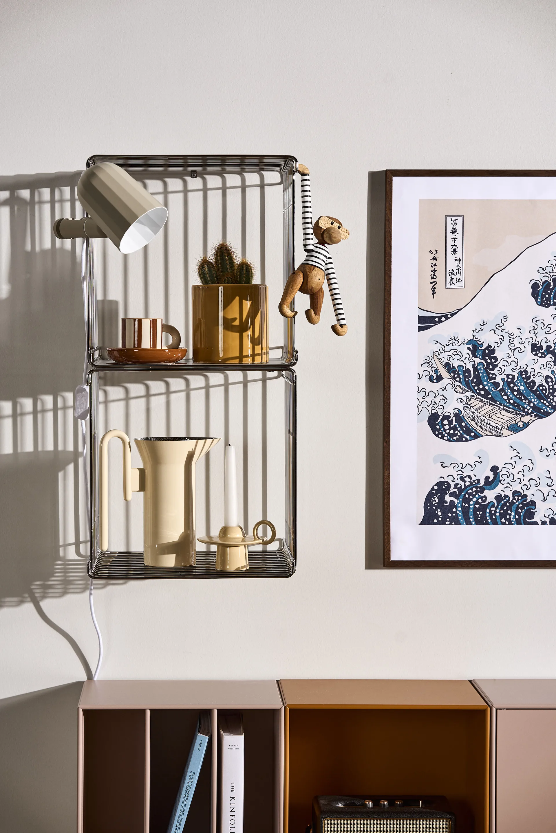 Panton Wire Single hylde 34,8x34,8x34,8 cm, Chrome Montana