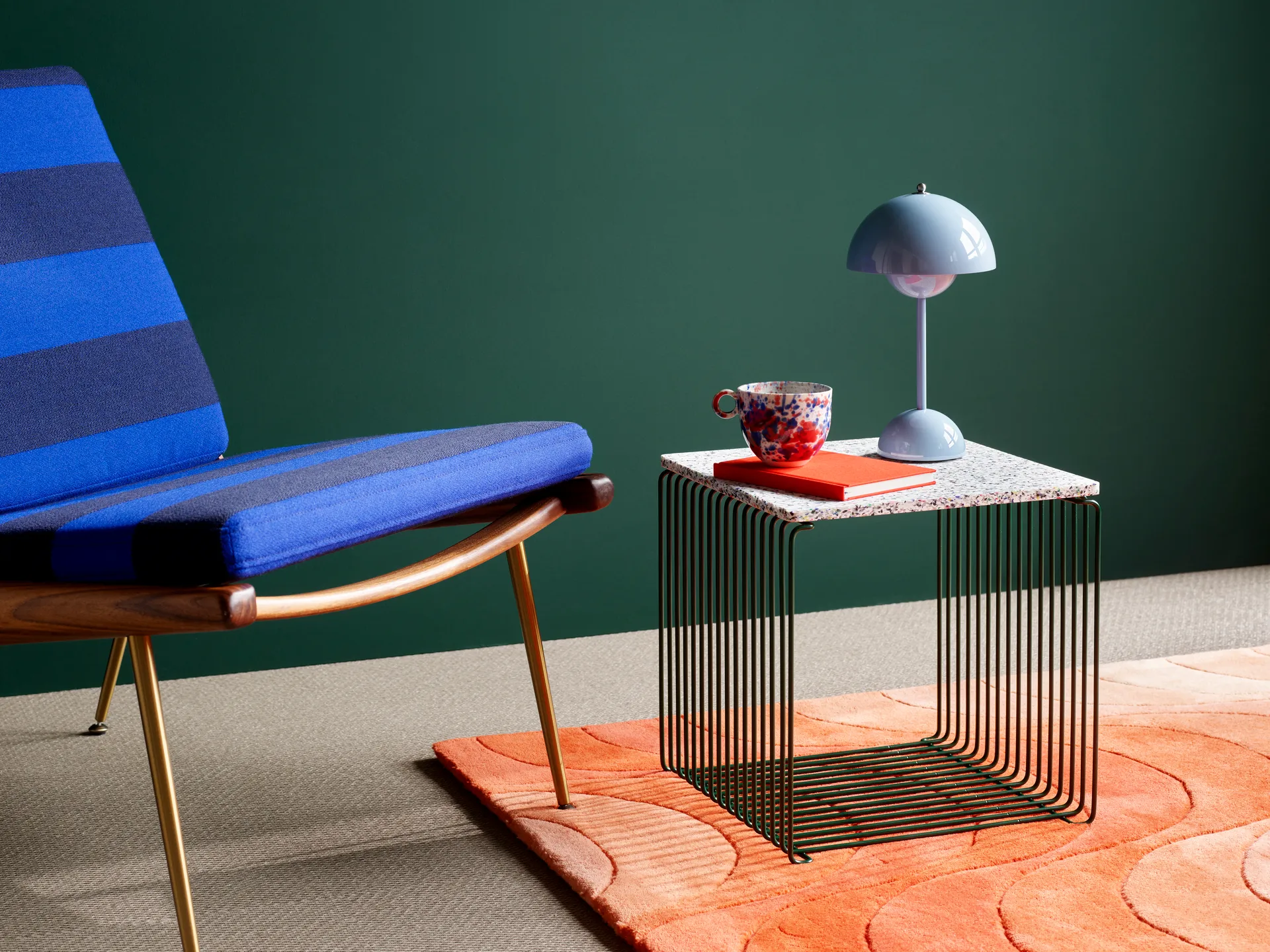 Panton Wire Single hylde 34,8x34,8x34,8 cm, Pine Montana