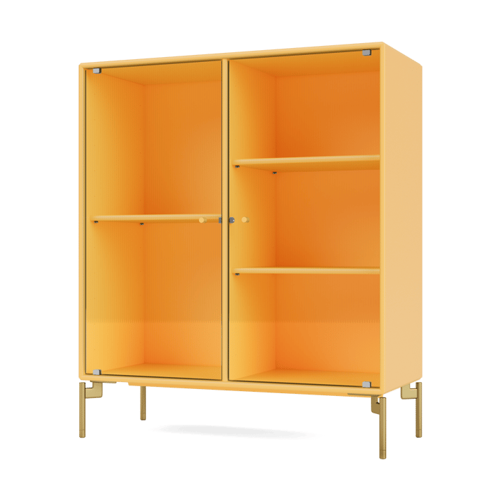 Ripple II vitrineskab 69,6x82,2x30 cm - Acacia-ben brass - Montana