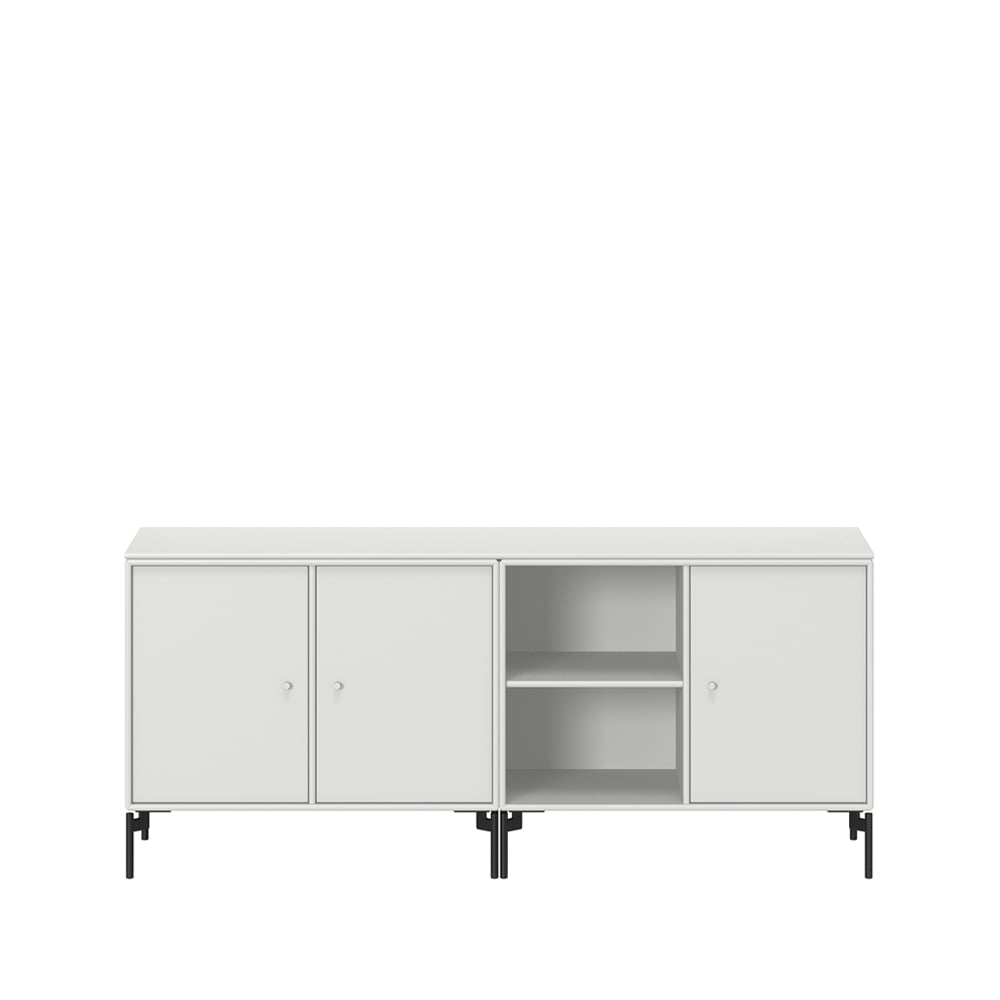 Montana Save sideboard New white 101, sortlakerede ben