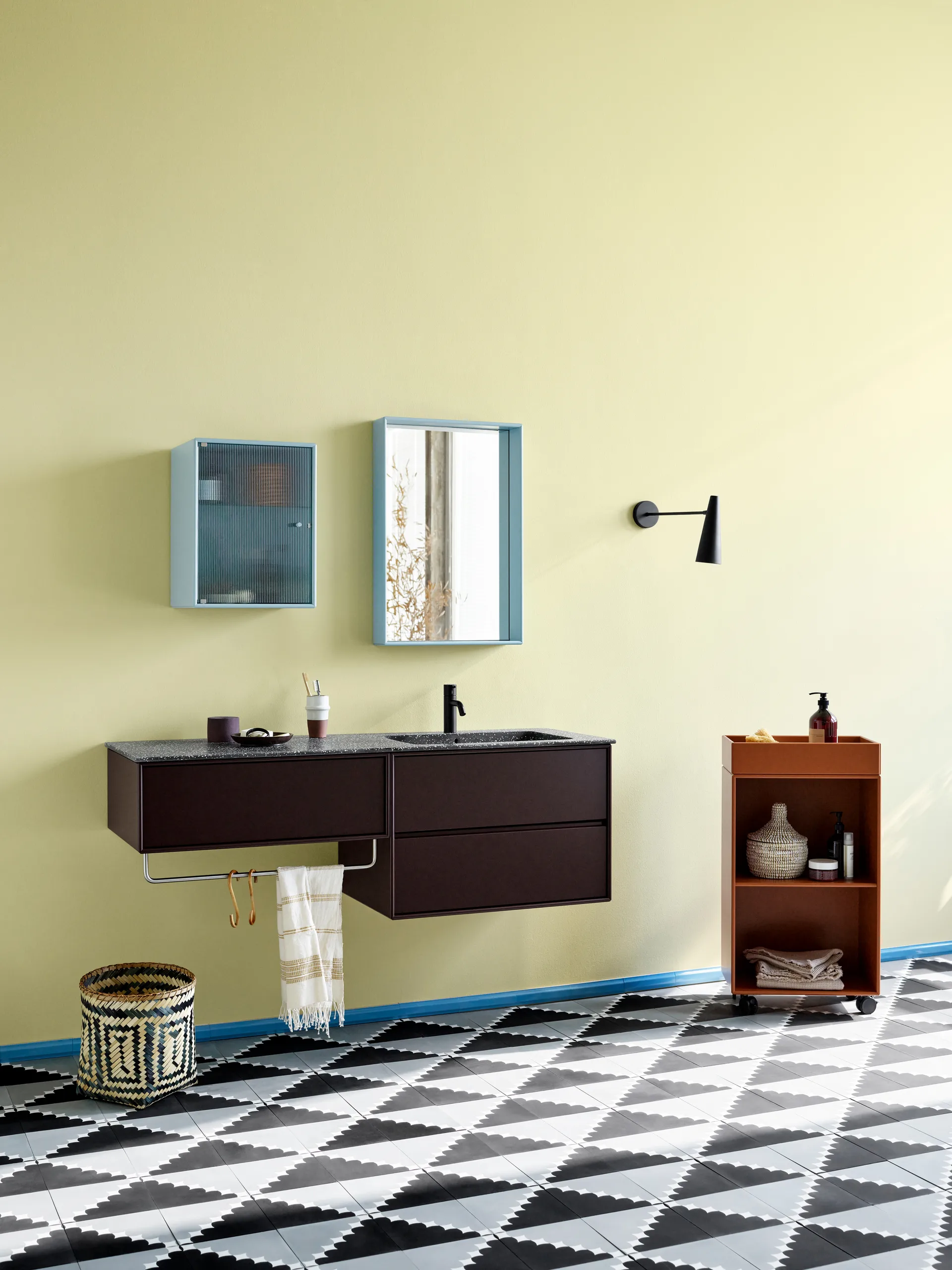 Shelfie colour frame spejl 46,8x69,6 cm, Flint Montana