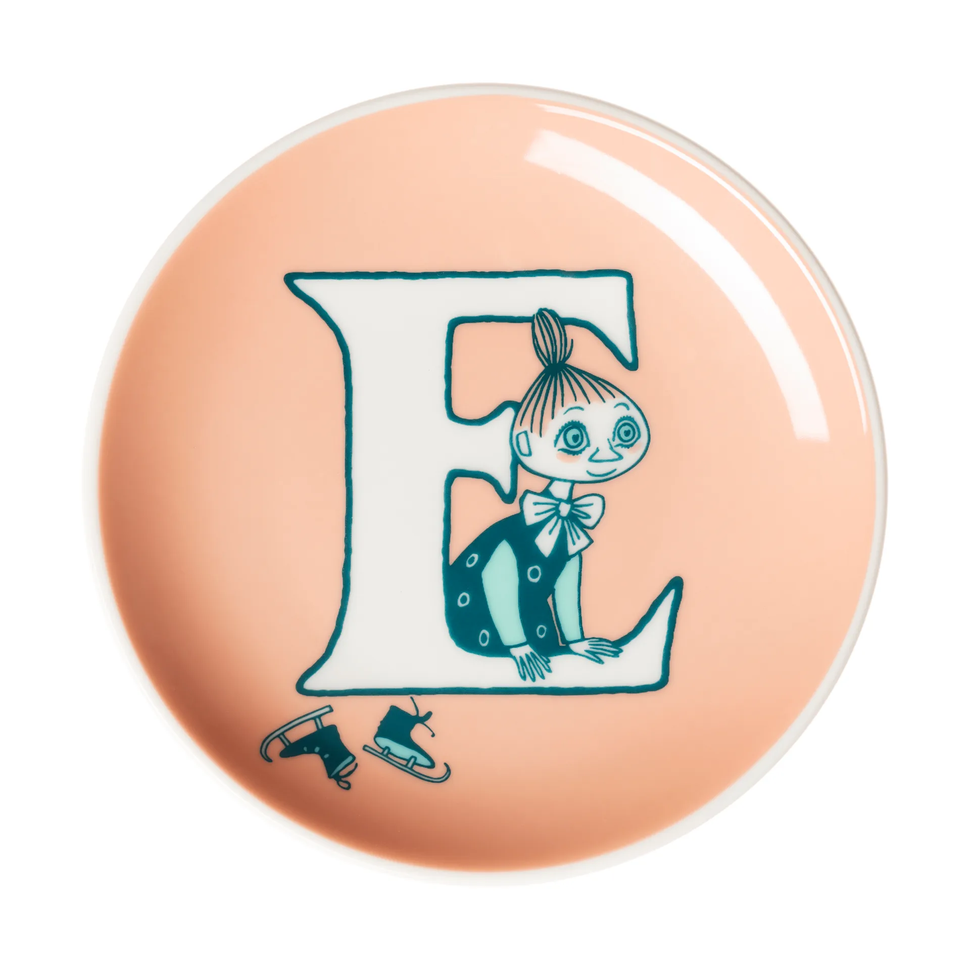 ABC Mumi minitallerken, E, 10,5 cm Moomin Arabia