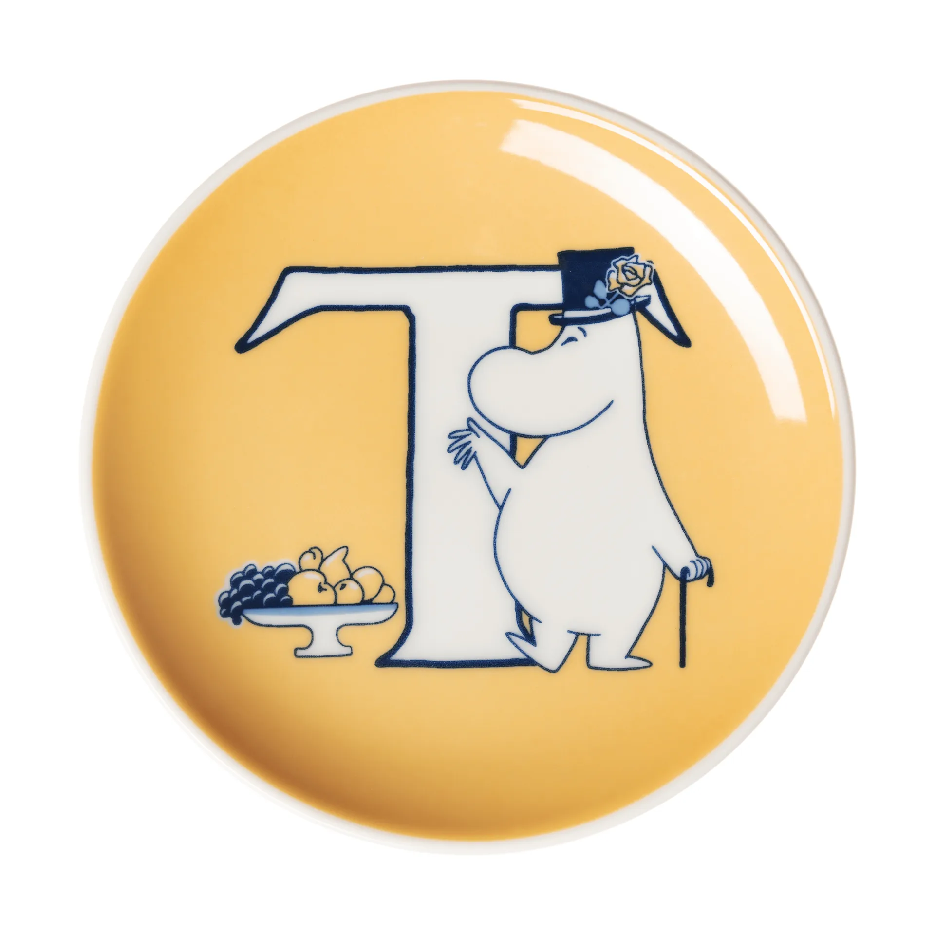 ABC Mumi minitallerken, T, 10,5 cm Moomin Arabia