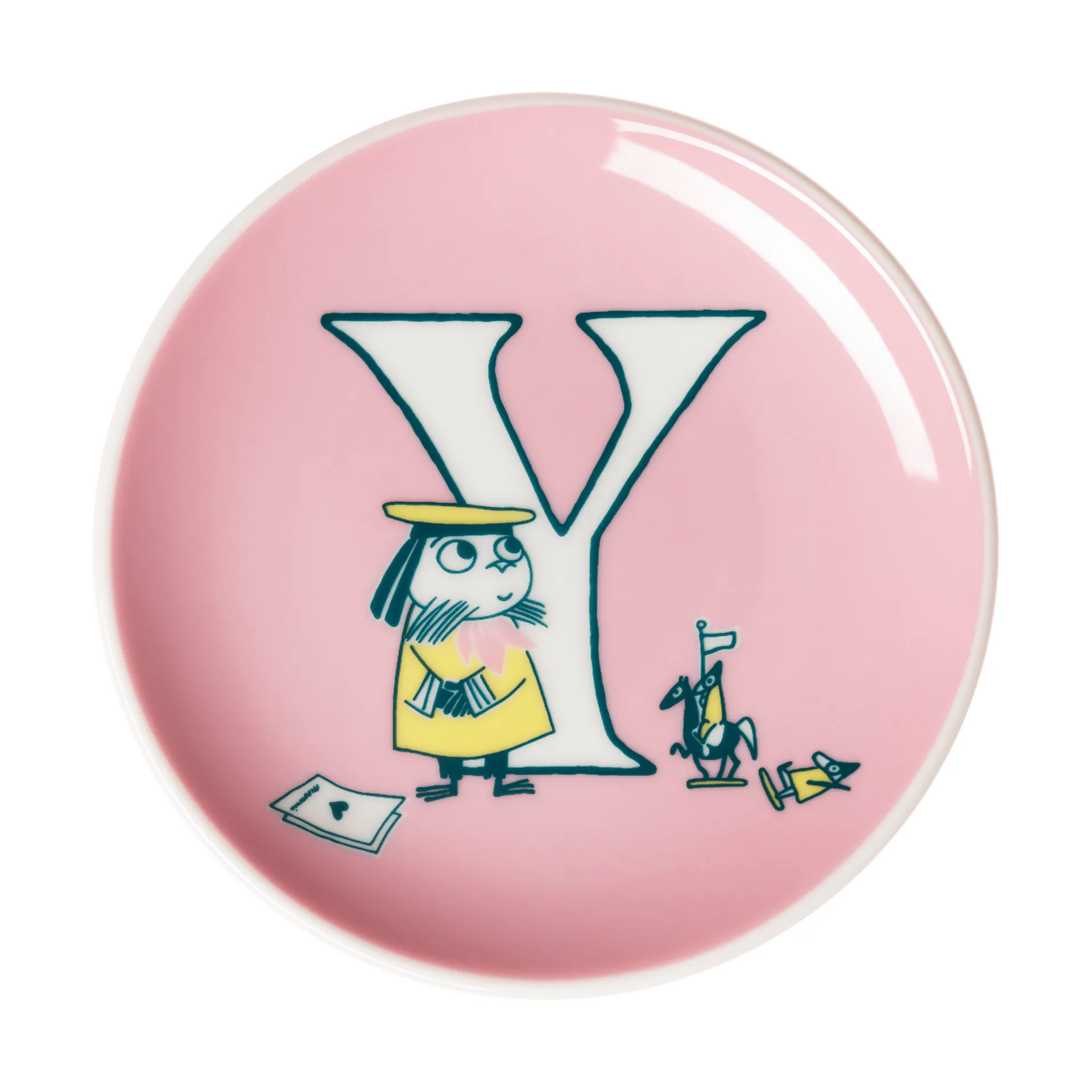 ABC Mumi minitallerken, Y, 10,5 cm Moomin Arabia