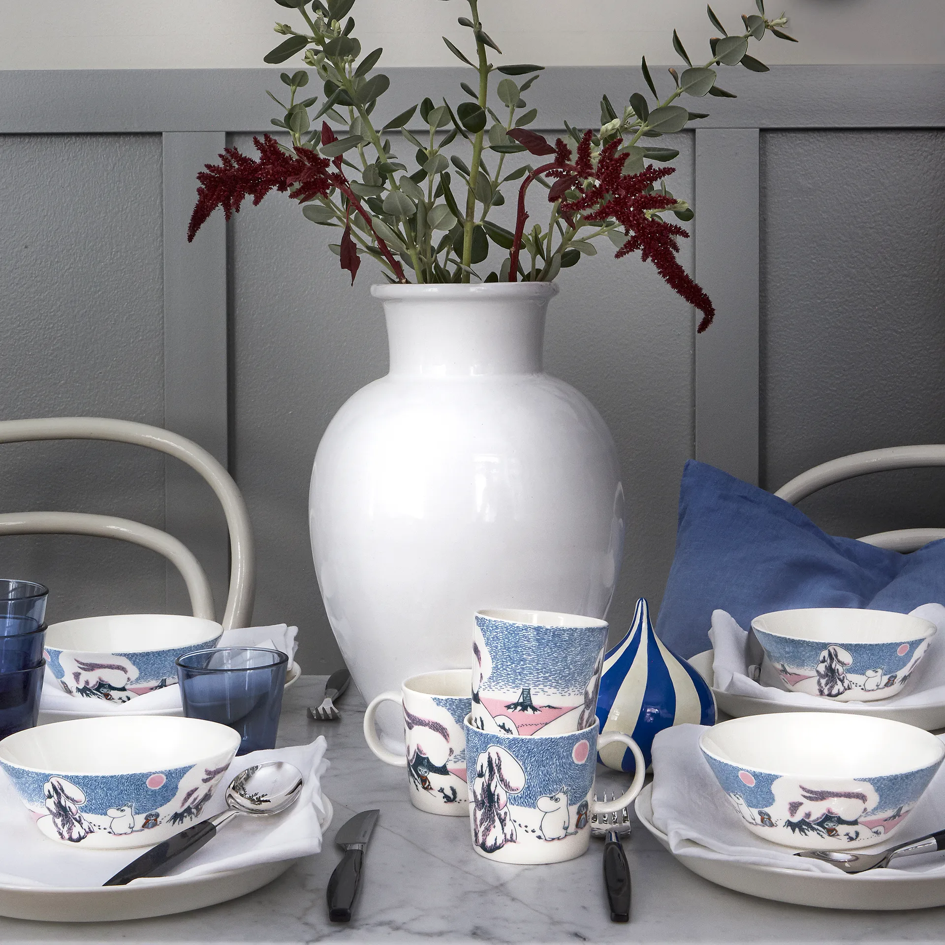 Crown snow-load Mumikrus 2019, blå Moomin Arabia