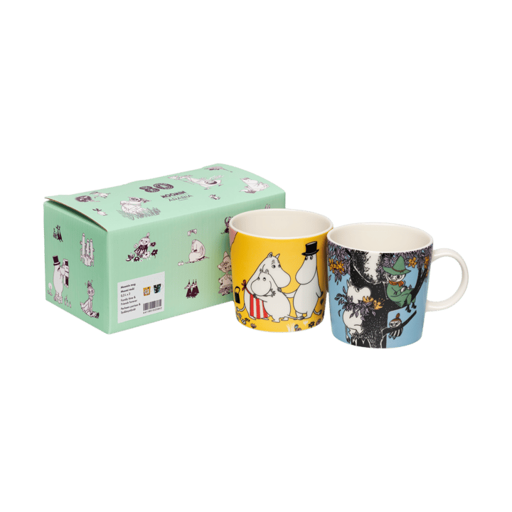 Family Cozy & Friends Forever för alltid Mumi krus 2 delar - 30 cl - Moomin Arabia