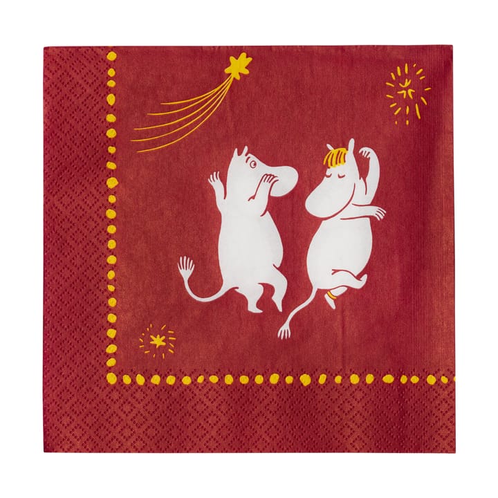 Festlige øjeblikke Mumi papirservietter 33x33 cm - 20 stk - Moomin Arabia