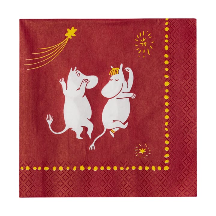Festlige øjeblikke Mumi papirservietter 33x33 cm, 20 stk Moomin Arabia