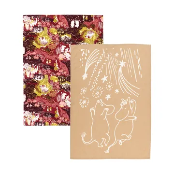 Festlige stunder mumi køkkenhåndklæde 2 dele - 50x70 cm - Moomin Arabia