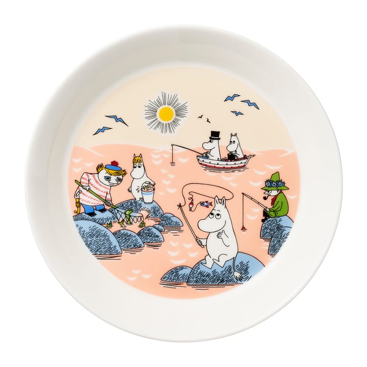 Fishing Mumi tallerken 2022, 19 cm Moomin Arabia