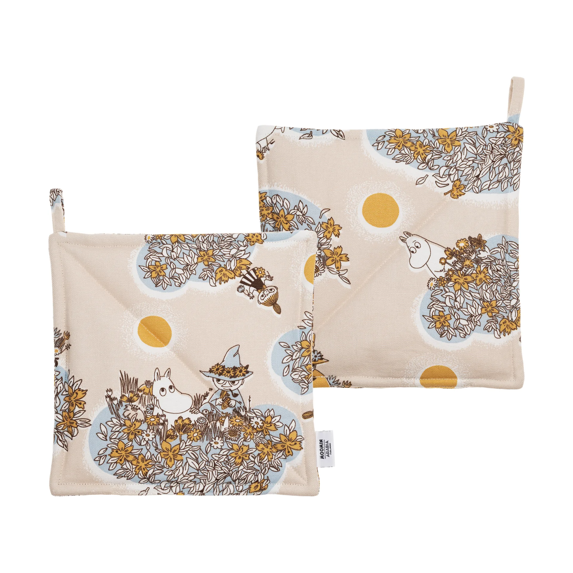 Friends Forever mumi grydelapper 2-pak, 22x22 cm Moomin Arabia