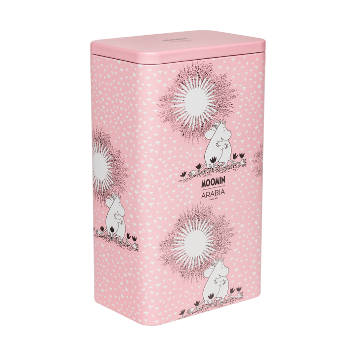 Kärlek mumi kaffedåse 11,2x7,8x19,2 cm - Pink - Moomin Arabia