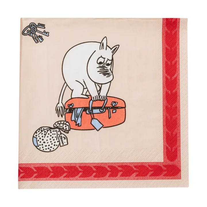 Klar til semester Mumi papirserviet 33 cm - 20-pak - Moomin Arabia
