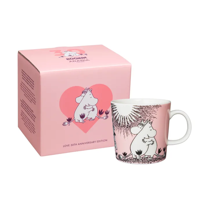 Kærlighed 30 år Mumi-mug gaveæske - 30 cl - Moomin Arabia