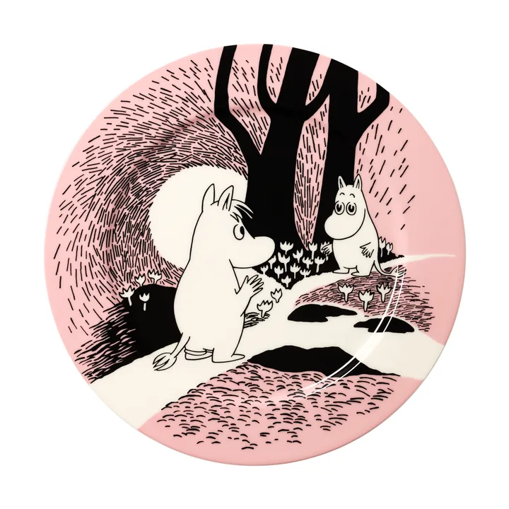 Kærlighed 30 år Mumin serveringstallerken Limited Edition - Ø30 cm - Moomin Arabia