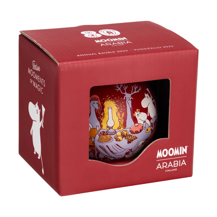 Mumi årskula Ø8 cm, 2025, Festlige øjeblikke Moomin Arabia