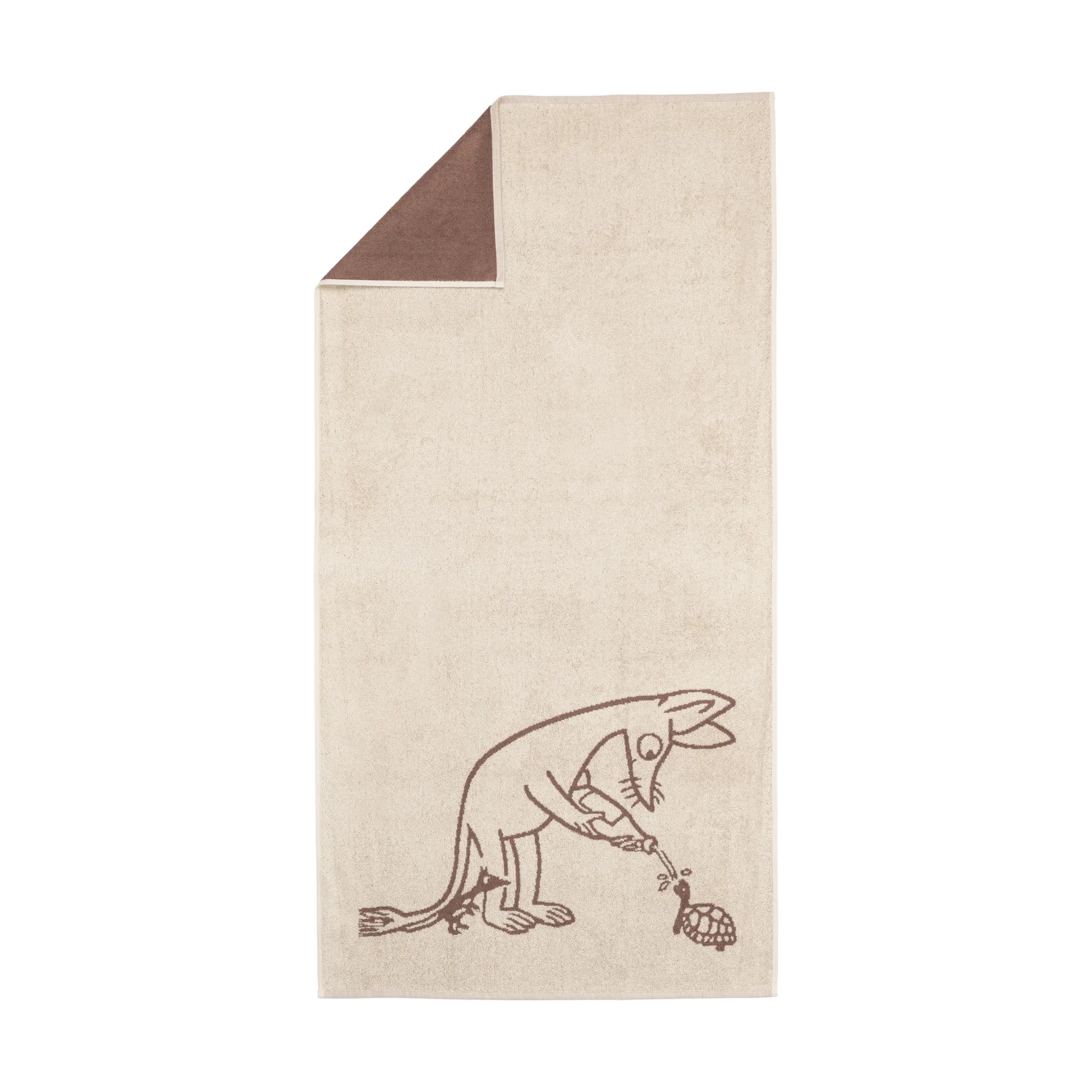 Mumi badehåndklæde 70x140 cm, Sniff brun Moomin Arabia