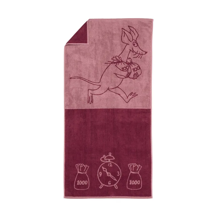 Mumi badehåndklæde 70x140 cm - Sniff, malva - Moomin Arabia