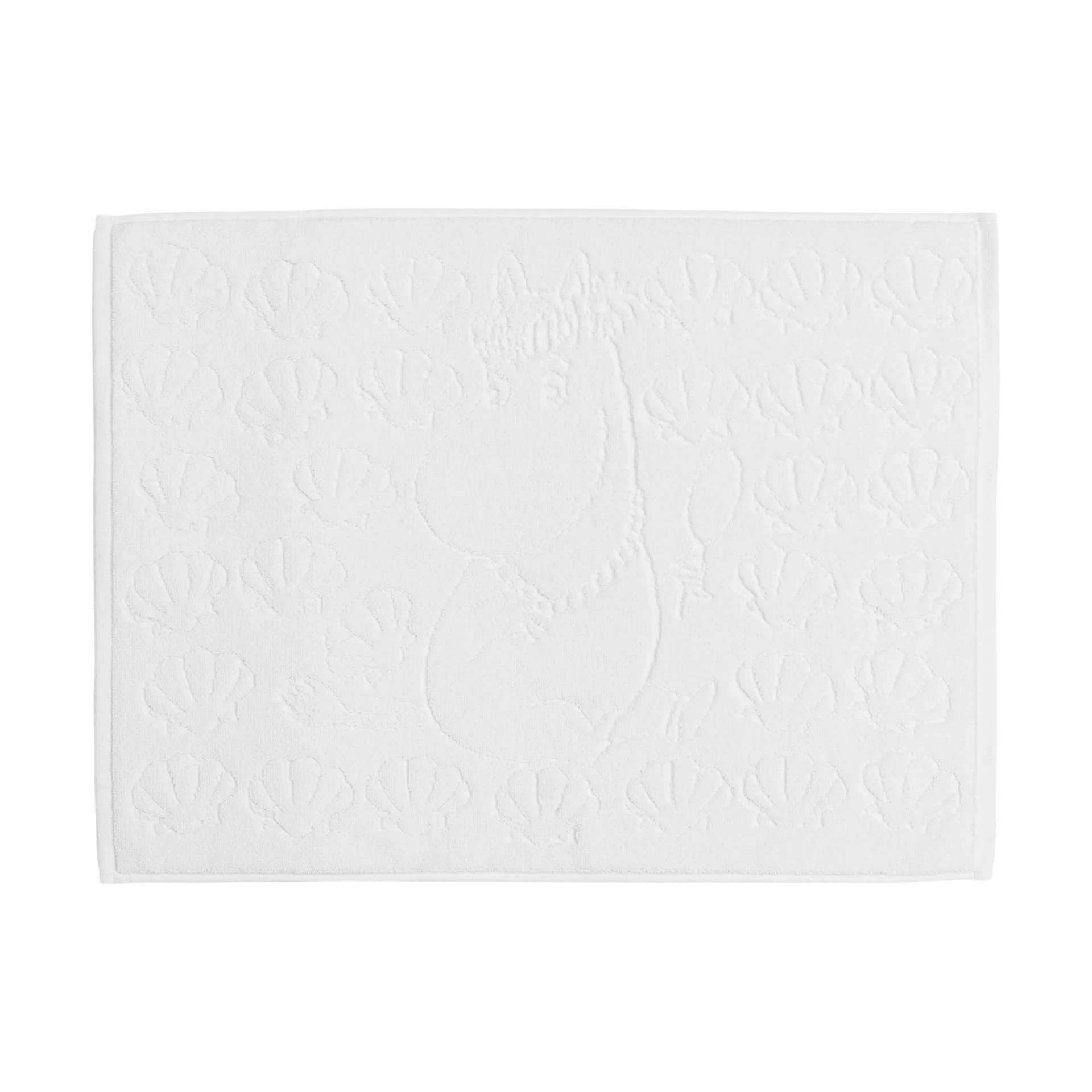 Mumi bademåtte 50x70 cm, Muslingeskal hvid Moomin Arabia