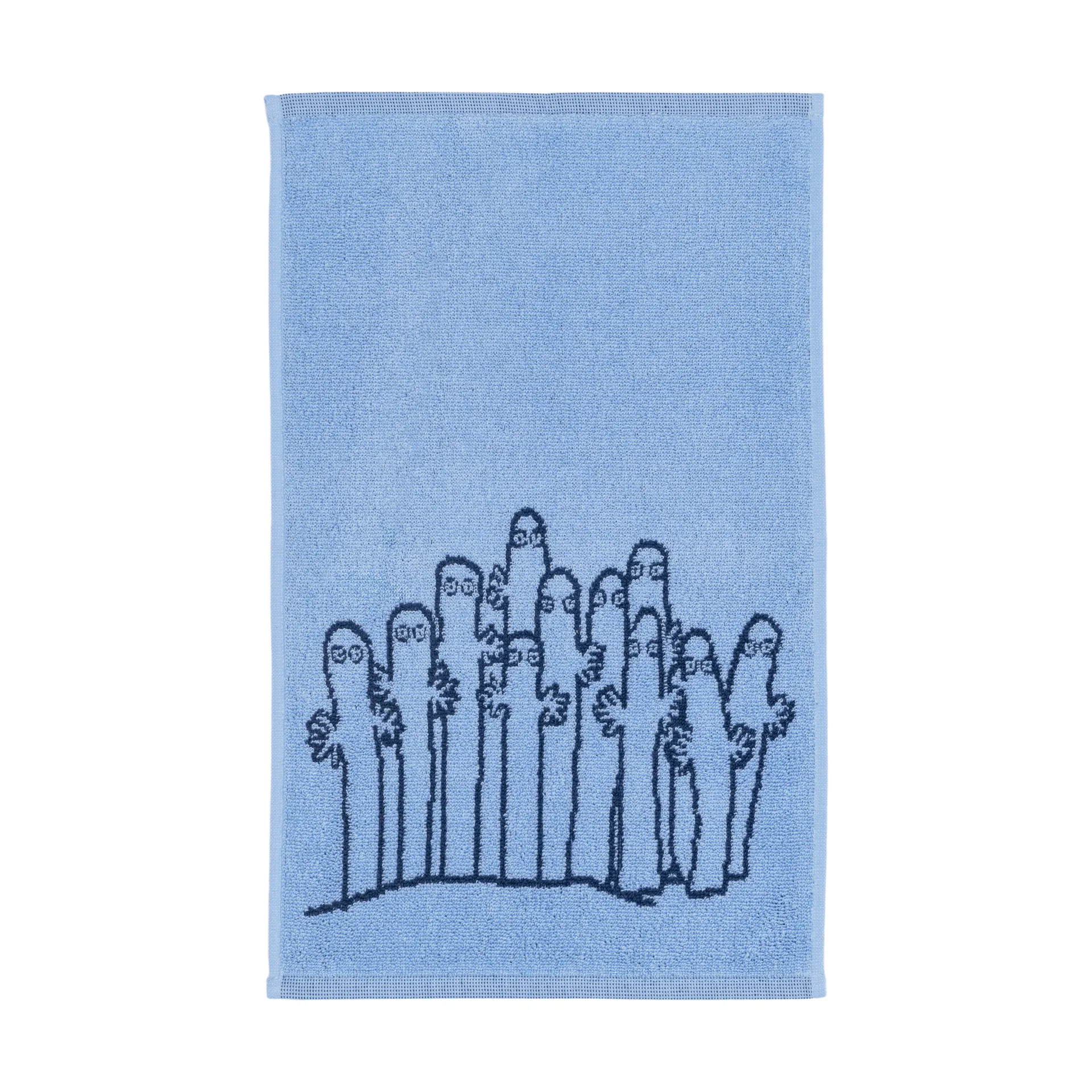 Mumi håndklæde 30x50 cm, Hattifnatterne blå Moomin Arabia