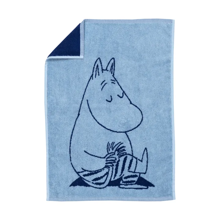 Mumi håndklæde 50x70 cm - Mumitrolden marineblå - Moomin Arabia