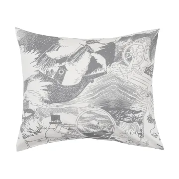 Mumi sengesæt 150x210 cm - Segling, grå - Moomin Arabia