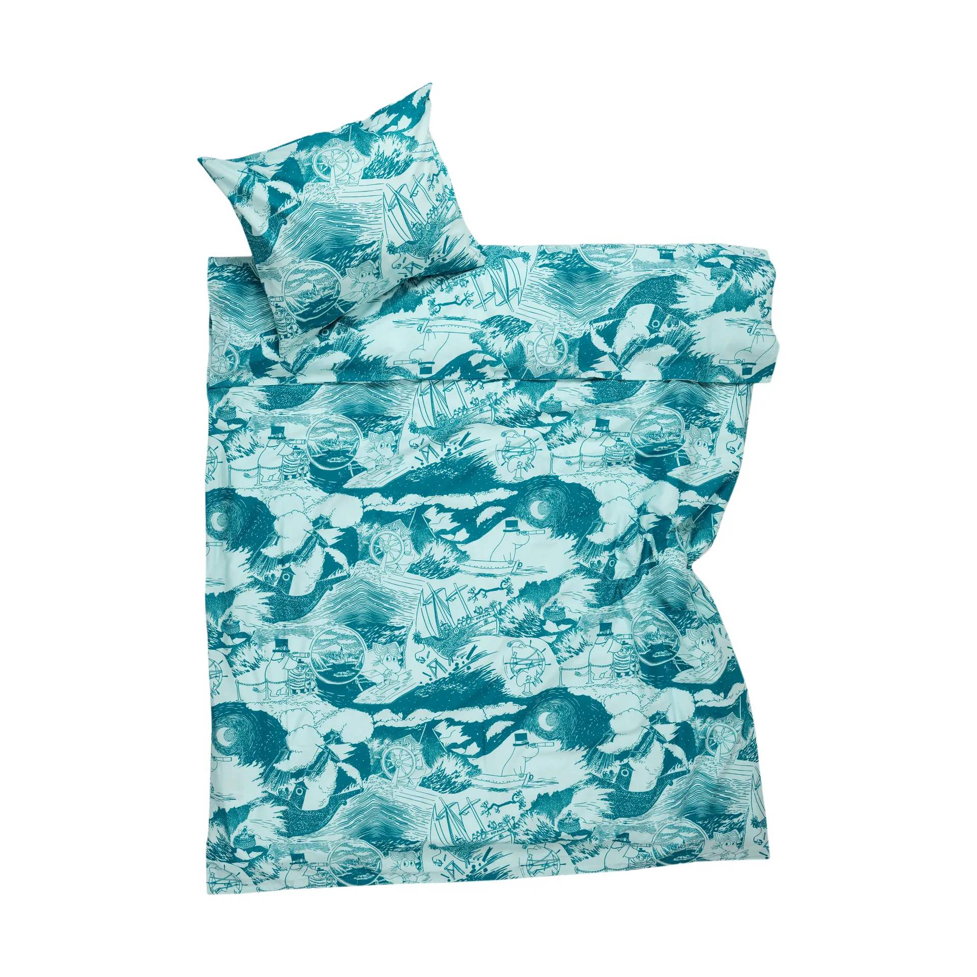 Mumi sengesæt 150x210 cm, Sejlads Moomin Arabia