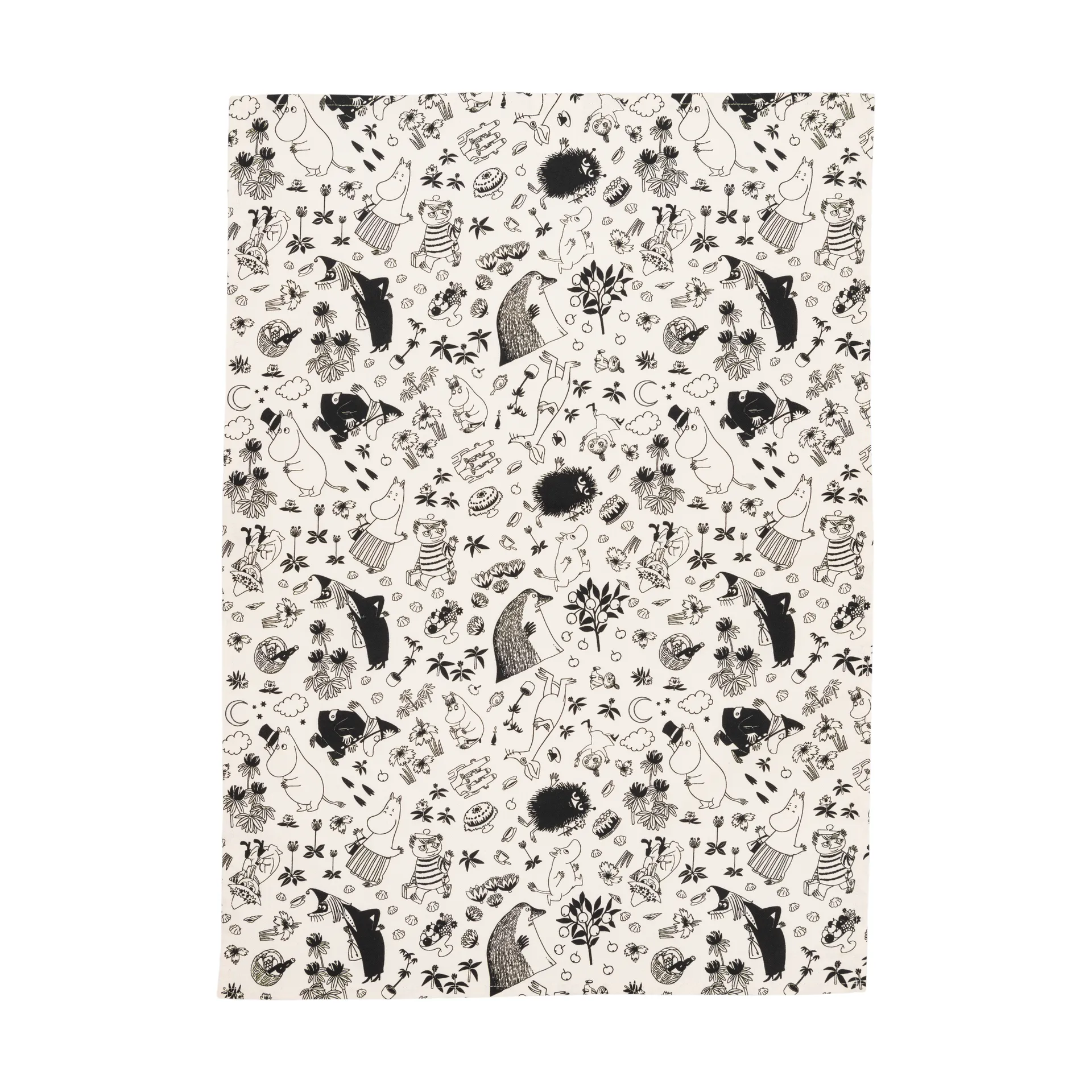 Mumi viskestykke 50x70 cm, Off-white Moomin Arabia