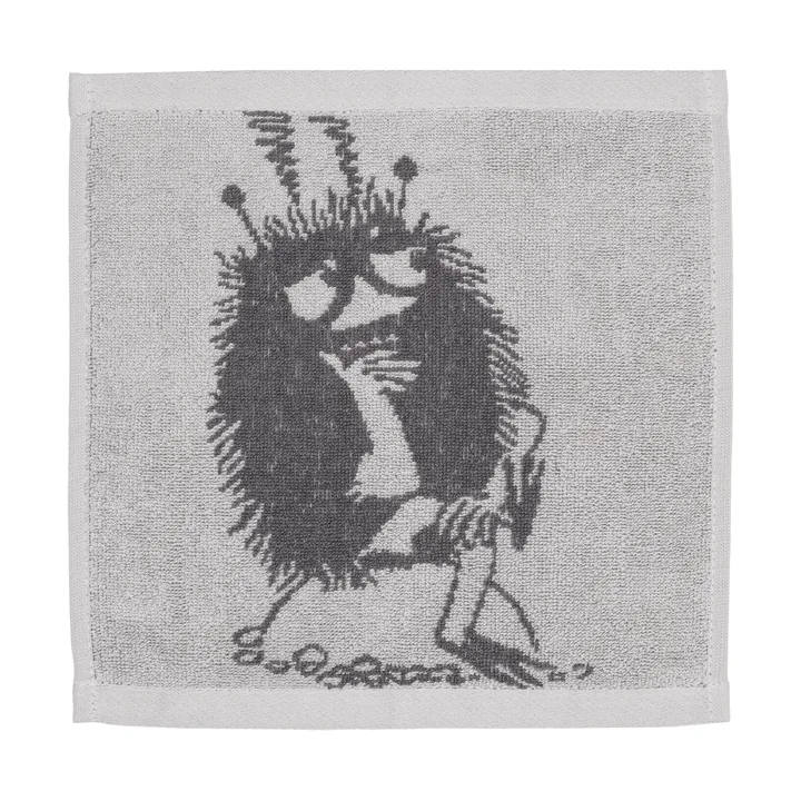 Mumin håndklæde 25x25 cm - Stinky, grå - Moomin Arabia